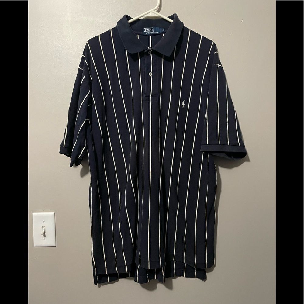 VINTAGE Polo Ralph Lauren short sleeve collar shirt XLT